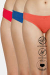 Zivame Anti-Microbial Low Rise Full Coverage Bikini Panty (Pack Of 3) - Multicolor — thumbnail 1